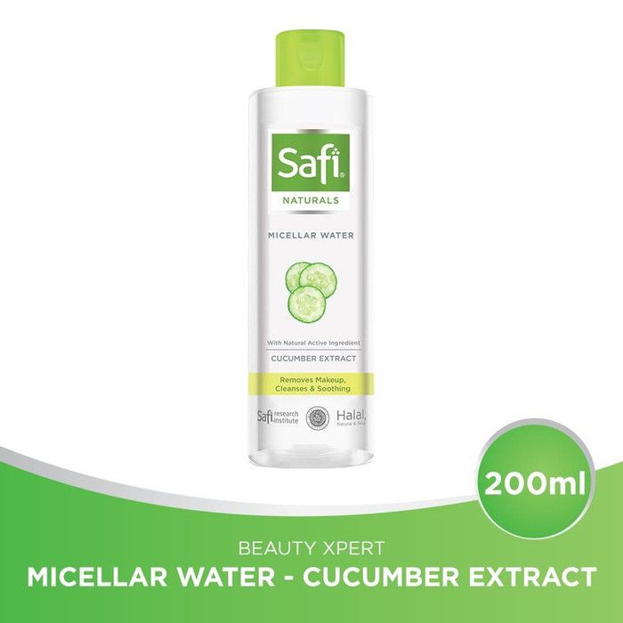 

SAFI Naturals Micellar Water 200ml Besar - Cucumber