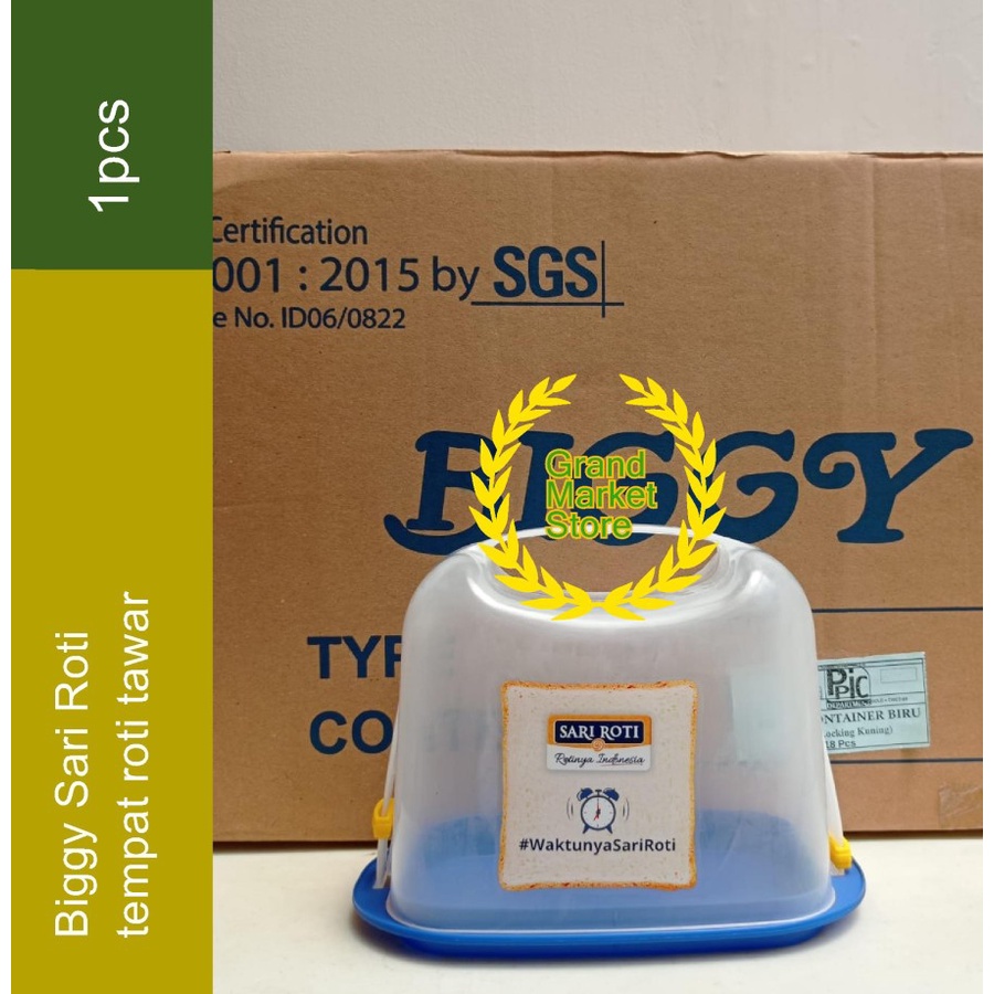 Biggy Sari Roti / Tempat Roti Tawar / Tempat Roti Kue / Kotak Serbaguna / Toples Merk Sari Roti / To