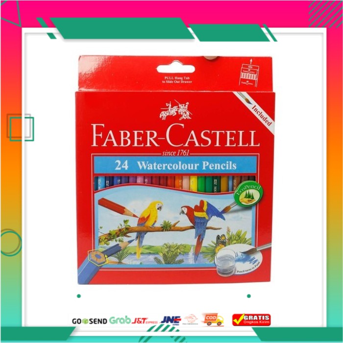 

F CASTELL WATERCOLOUR PENCILS PARROT 24LONG (1C=6) WH