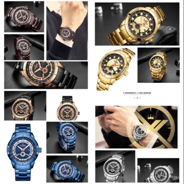 Jamtangan pria New NAVIFORCE NF.9166 WATER Resist