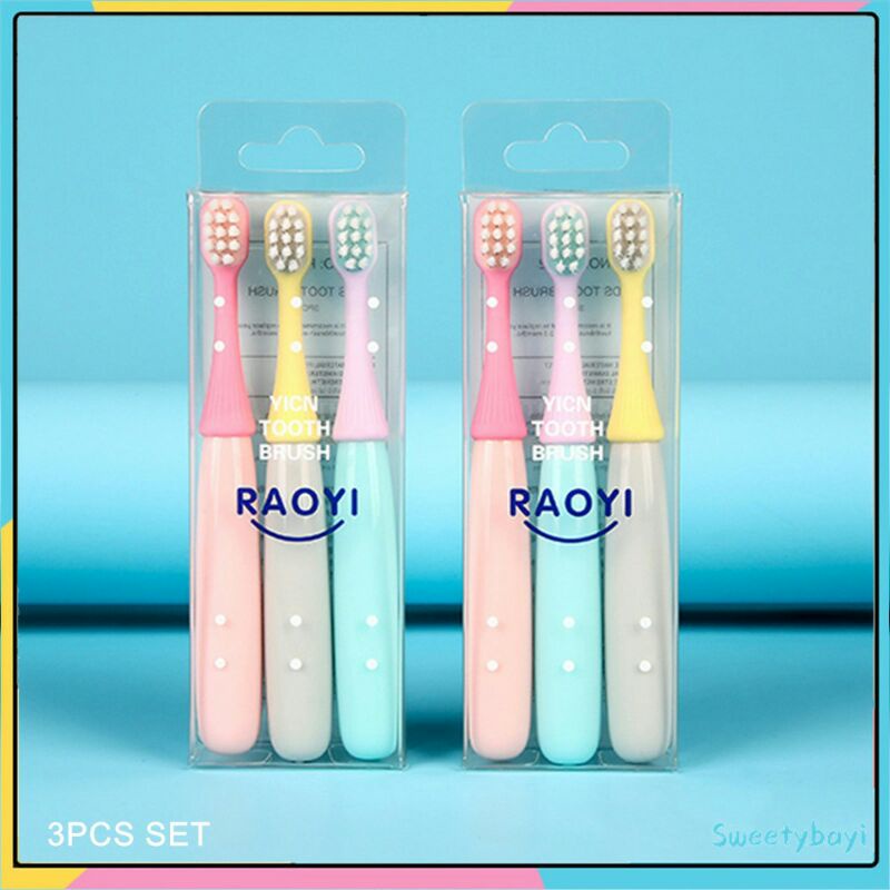 Sikat Gigi Anak Bayi Bahan Lembut/Tooth Brush 1 Set(3 Pcs)