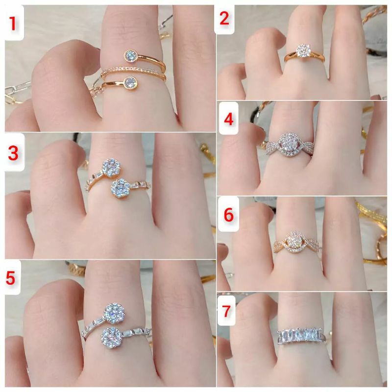 La Vienne - Cincin Titanium Wanita - 3 Variasi afeeqa