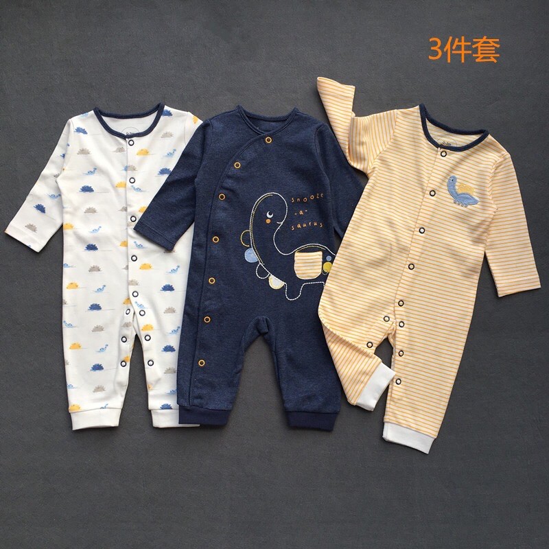 BABY K2 - Sleepsuit buka kaki isi 3 pcs motif dino