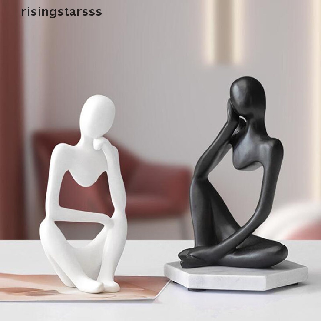 Rsid Span-new Nordic Abstract Thinker Statue Resin Figurine Dekorasi Rumah Kerajinan Patung Hadiah