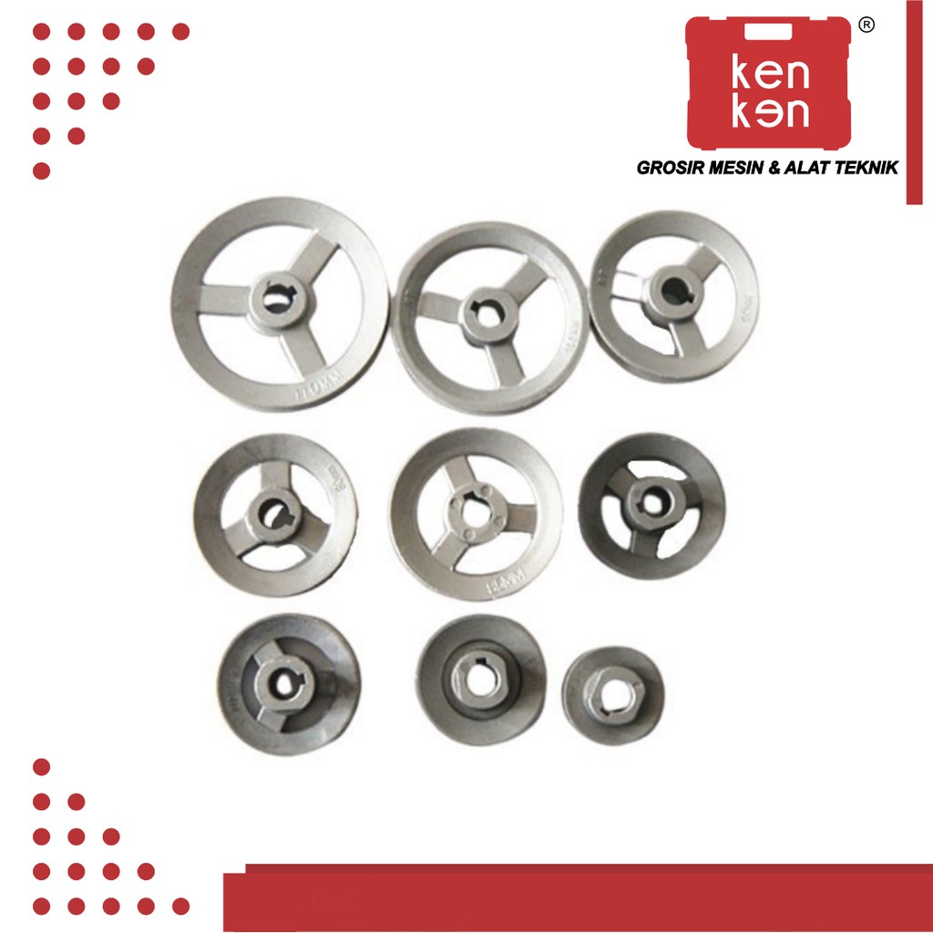 Pulley A1 x 4 Inch Pully A1 x 4 Inch Puli A1 x 4 Inch As 24 28 20 16 19 mm