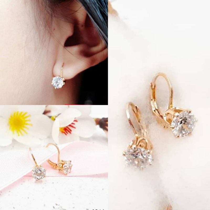 ANTING DAYSI MODEL TERBARU MODEL SIMPLE ANTING LAPIS EMAS IMITASI