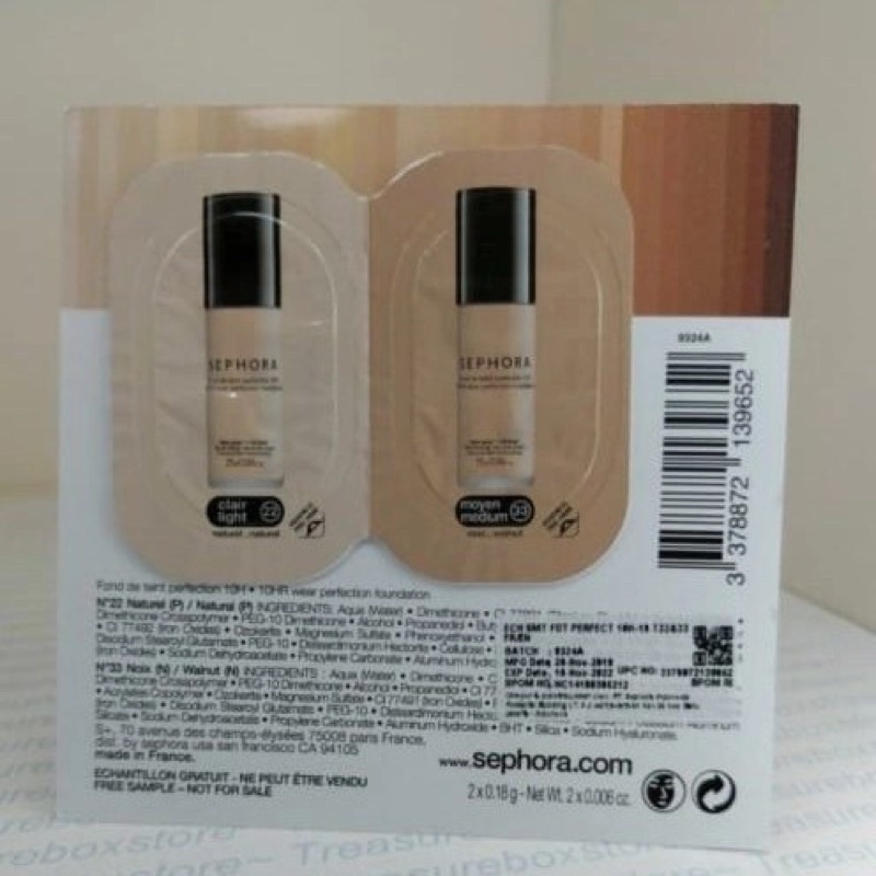 Sephora 10H Wear Perfection Foundation Sample