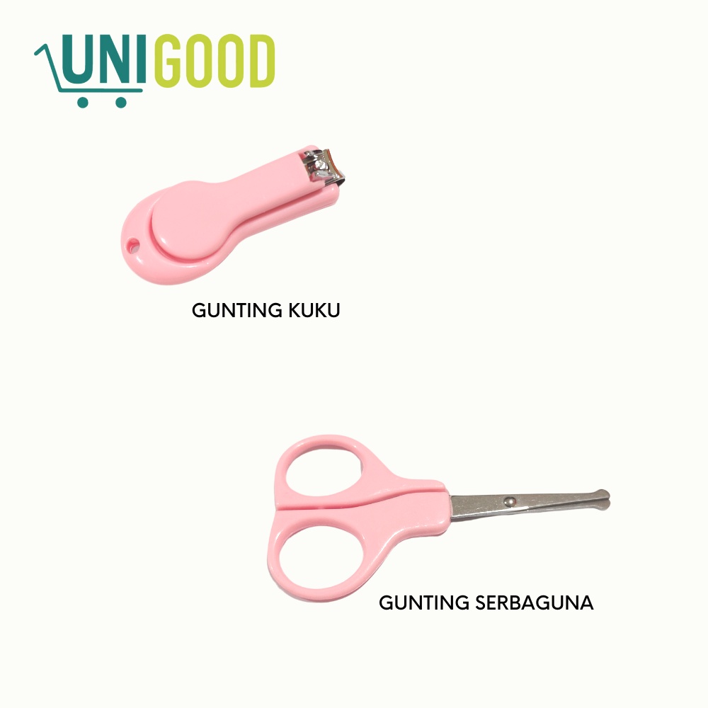 UNIGOOD - Baby Care Hair &amp; Nail Kit Set 8 in 1 Gift Set Alat Perawatan Bayi