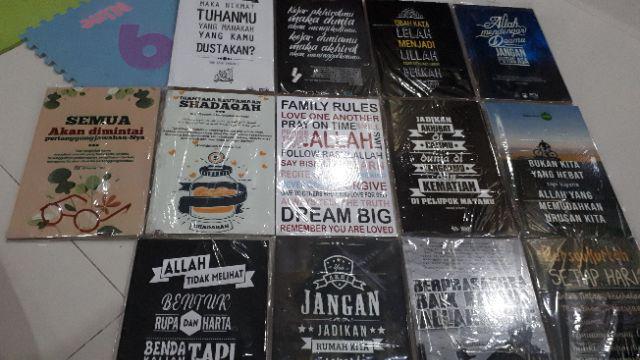Hiasan Dinding Poster Kayu Al-186