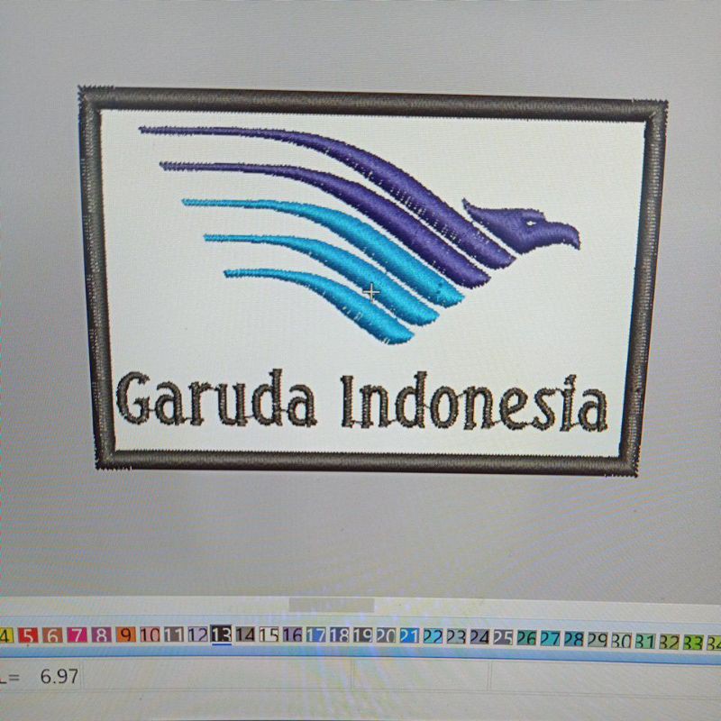 Patch Bordir Logo Garuda Indonesia