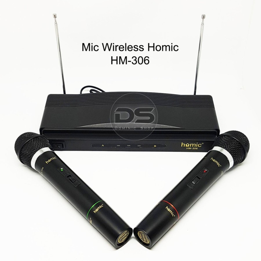 HOMIC HM 306 Mic Wireless / Mic Tanpa Kabel