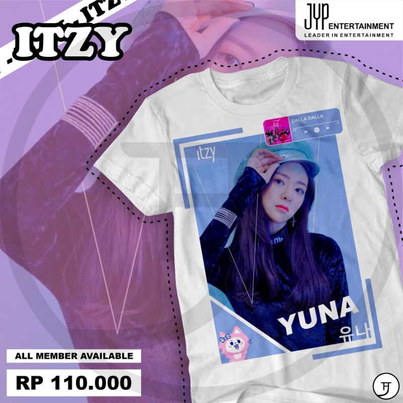 Kaos Desain Itzy 'Yuna'