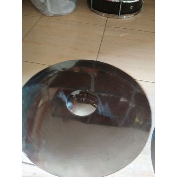 Simbal cymbal drum 20inc putih stenlis