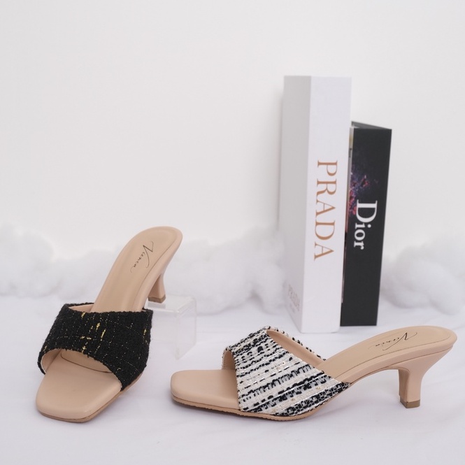 CATHERINE  Sandal Tinggi Wanita Hak / High Heels / Sandal Hak Runcing / Sandal Pesta Wanita