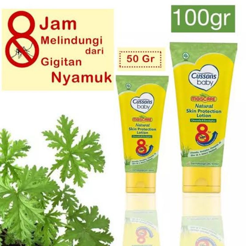 Cussons Baby Moscare Natural Skin Protection Lotion - Cussons Lotion Anti Nyamuk Bayi - Cream Anti Nyamuk