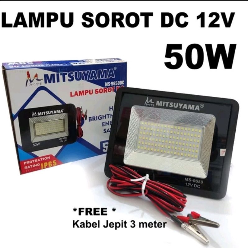 Lampu Sorot Matsuyama Original 50W Lampu Aki 12V DC MS9650DC
