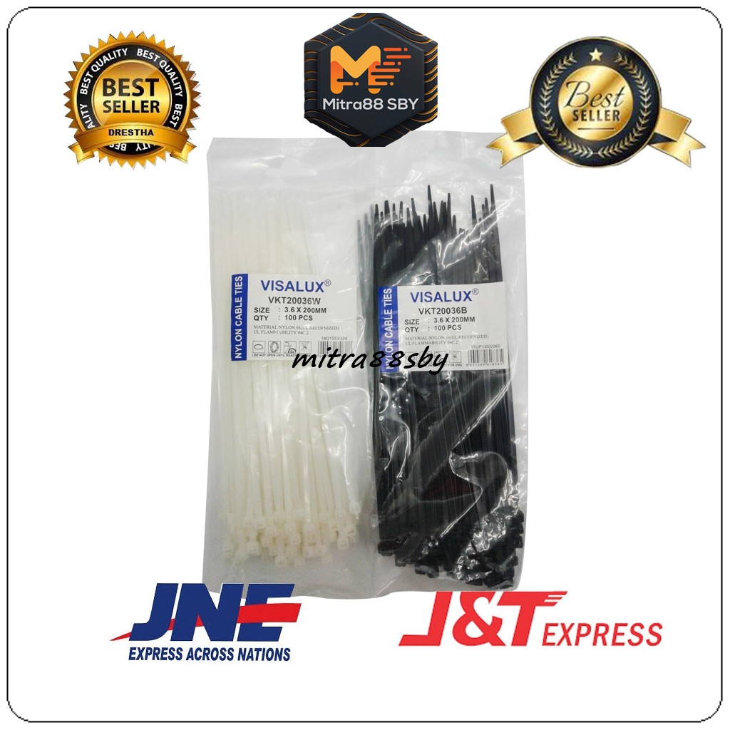 Mitra88sby kabel ties pengikat kabel nylon 10cm 15cm 20cm 25cm 30cm dan 40cm