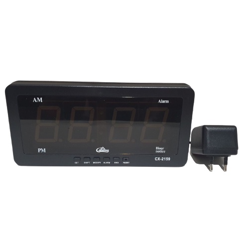 Jam Digital LED Hijau Alarm Dinding Meja Clock Caixing CX2159