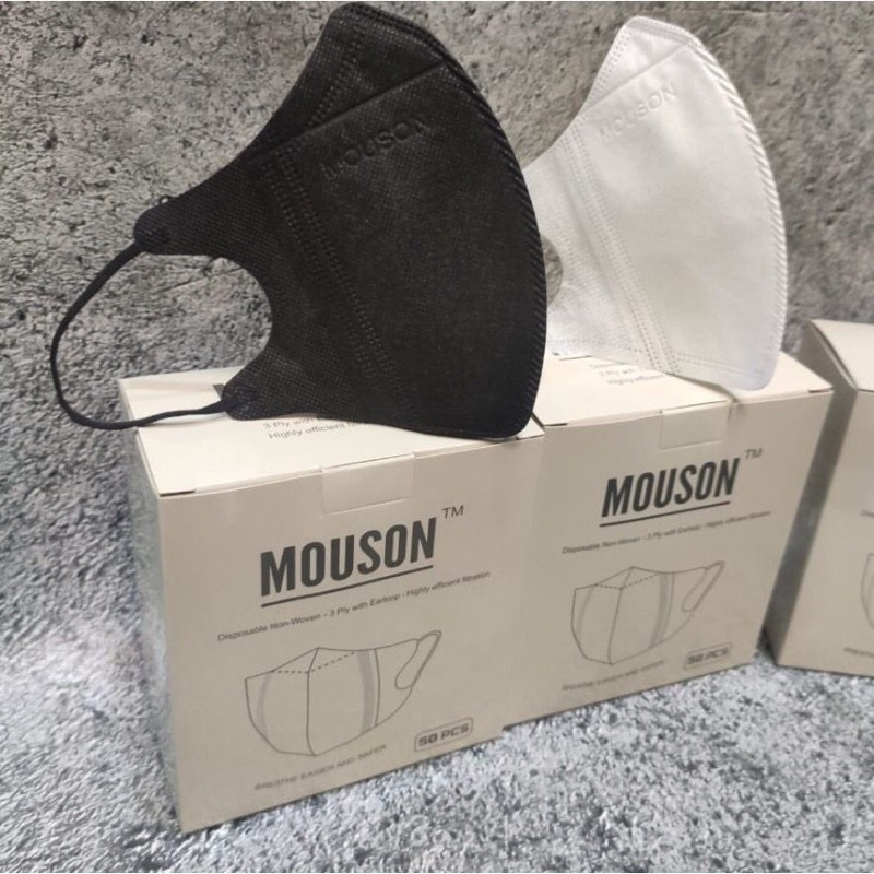 Masker Duckbill Garis ALKINDO / WEMASK / MOUSON / CAREION Original