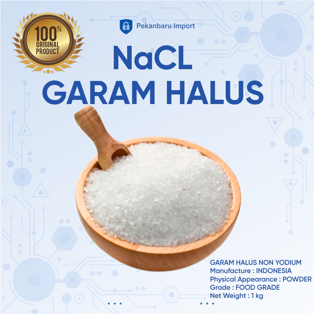 Jual Garam Halus Non Yodium - NaCL- 1Kg | Shopee Indonesia