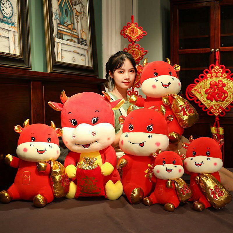 family games BONEKA KERBAU KANTONG HOKI 2021 koleksi atribut dekorasi imlek tahun baru china chines