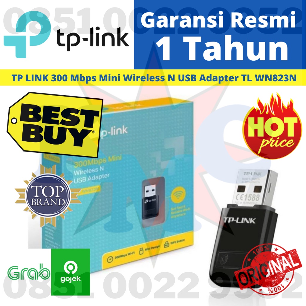 TP LINK 300 Mbps Mini Wireless N USB Adapter TL WN823N