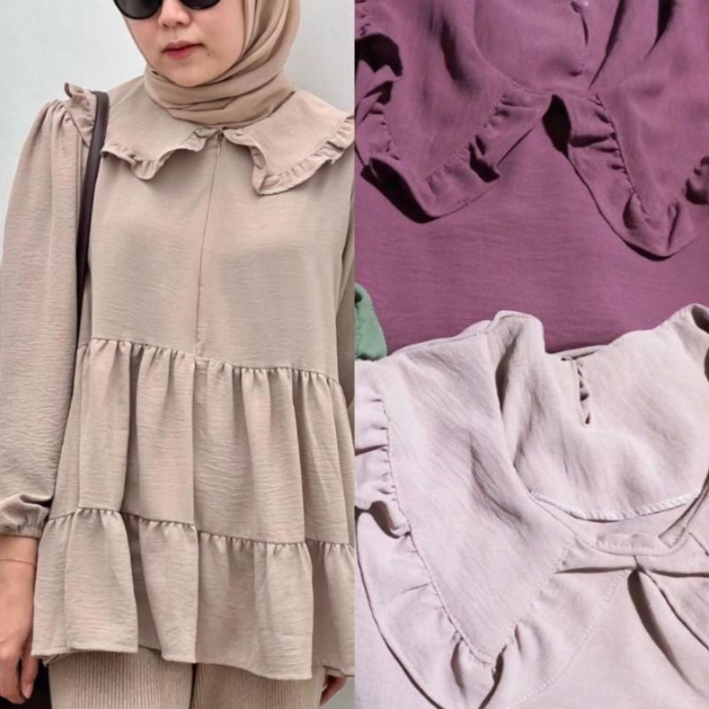 Blouse Crienkle Airflow//Atasan Wanita Dewasa