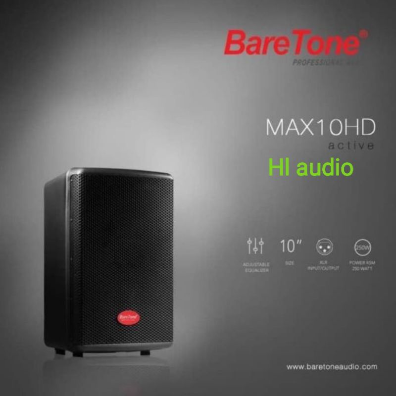 BARETONE MAX 10HD (SPEAKER AKTIF 10 INCH FULL RAM) ORIGINAL
