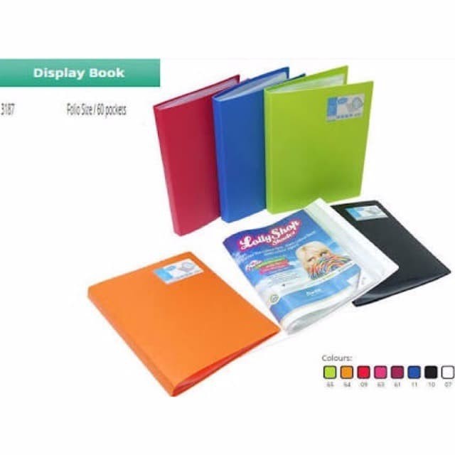 

CLEAR HOLDER / DISPLAY BOOK FOLIO 60 POCKETS BANTEX 3187
