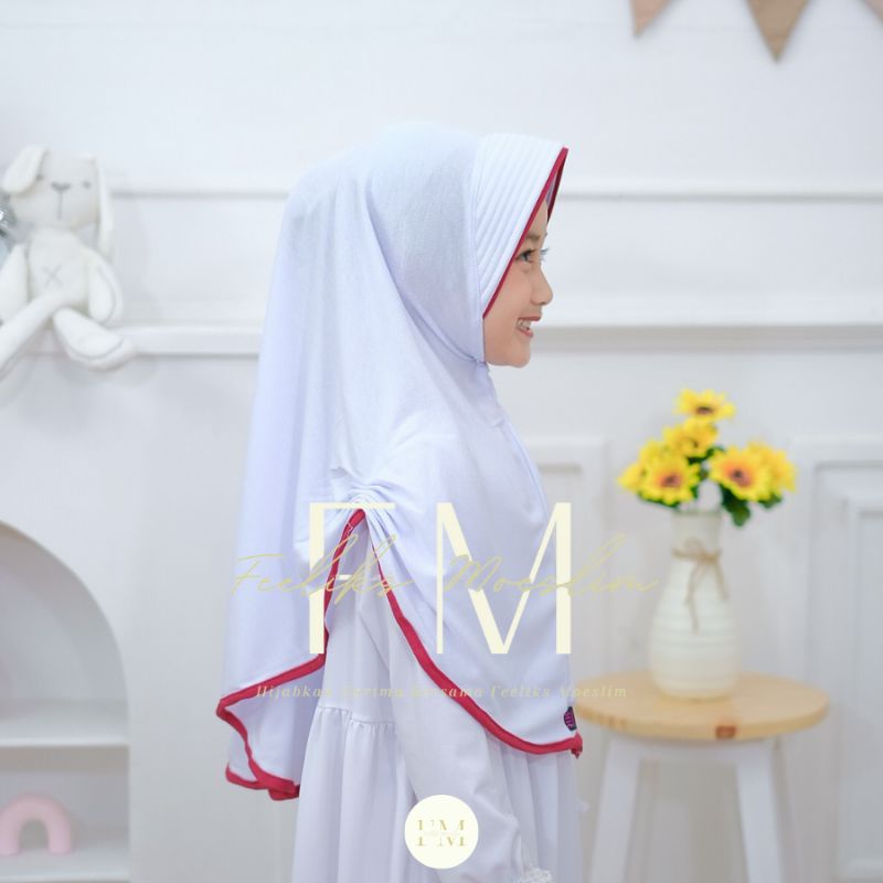 Hijab Bergo Penguin 6-10thn / Jilbab nyaman murah adem kerudung kualitas PREMIUM