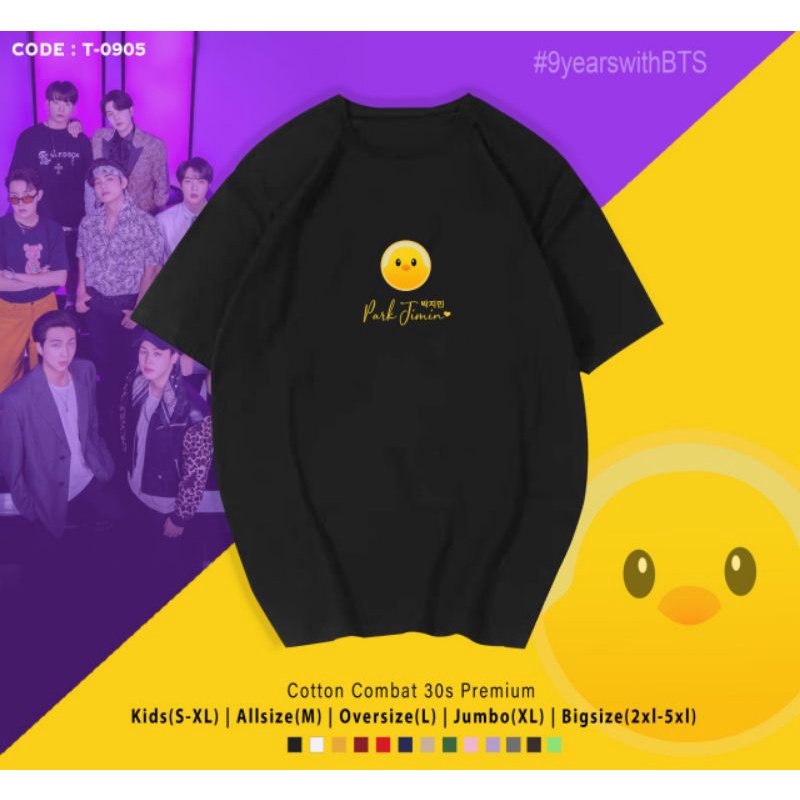 KAOS 9YEARSWITHBTS/KAOS BTS TERBARU EMOT BT21