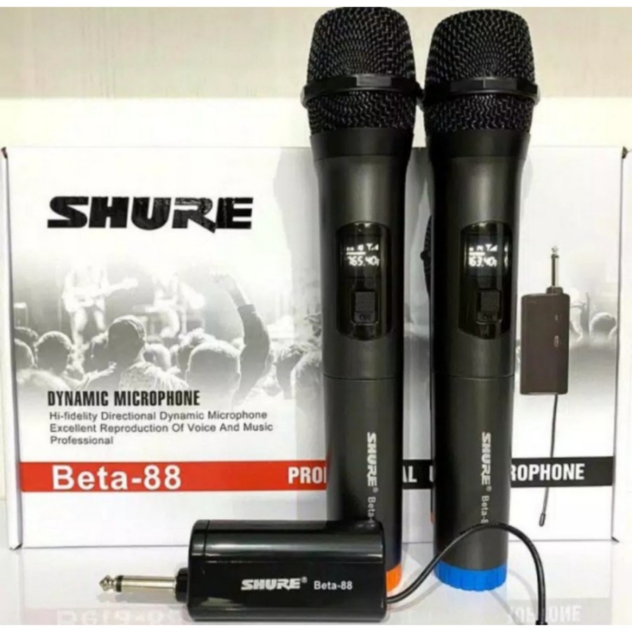 GROSIR MIC WIRELESS SHURE BETA 99 MICROPHONE HANDHELD BETA99 GARANSI 1