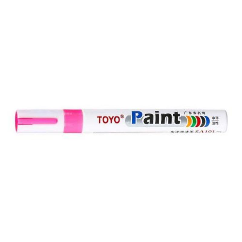 Toyo Paint Marker Pink Spidol Ban Warna Roda Mobil Motor Ori Karet Cat Pewarna Bentuk Pen Murah