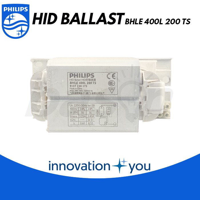 PHILIPS BHLE 400 L200 - Ballast / Transformer lampu HPI / HPL