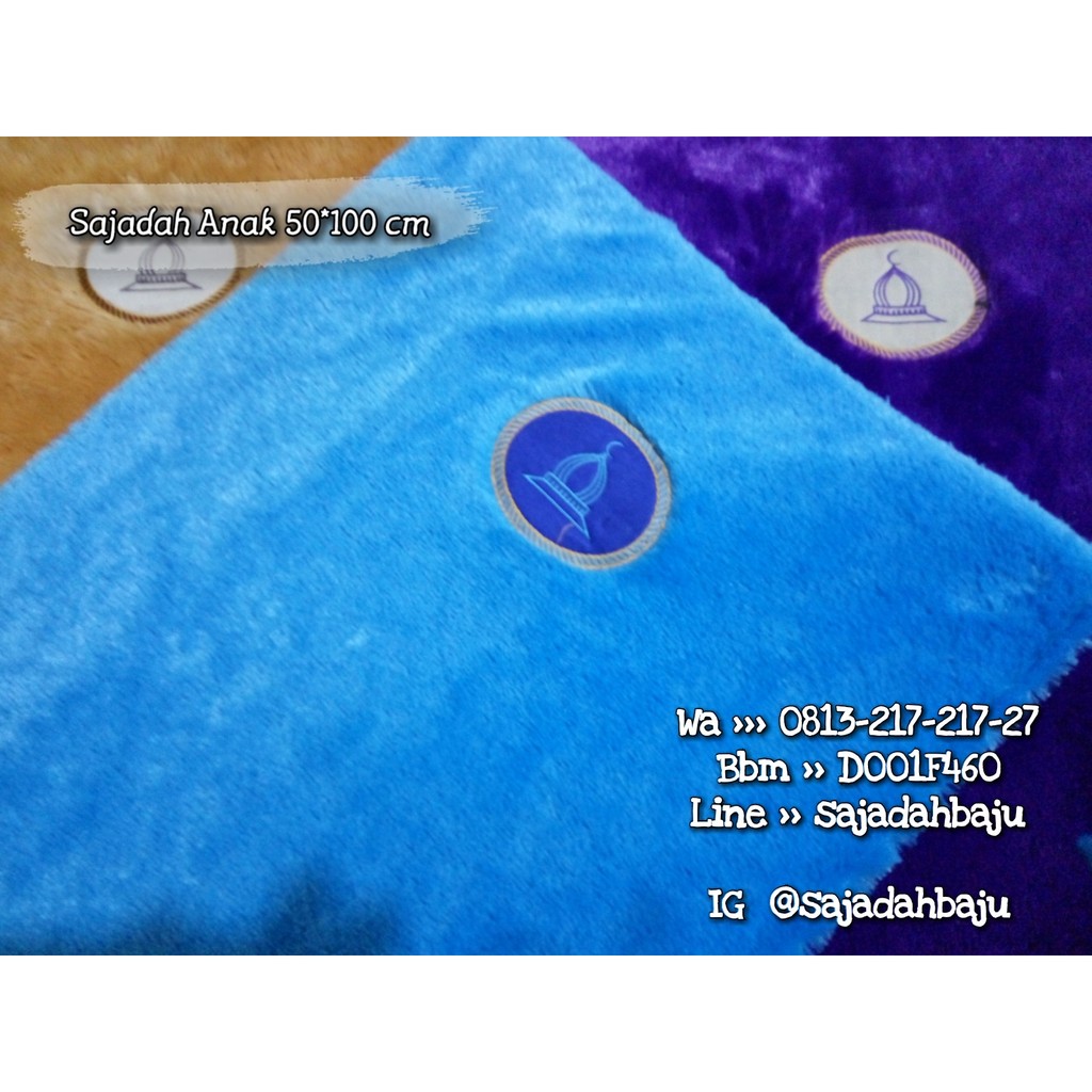 SAJADAH BULU ANAK | SAJADAH BUSA ANAK | SAJADAH RASFUR ANAK INCLUDE BORDIR NAMA