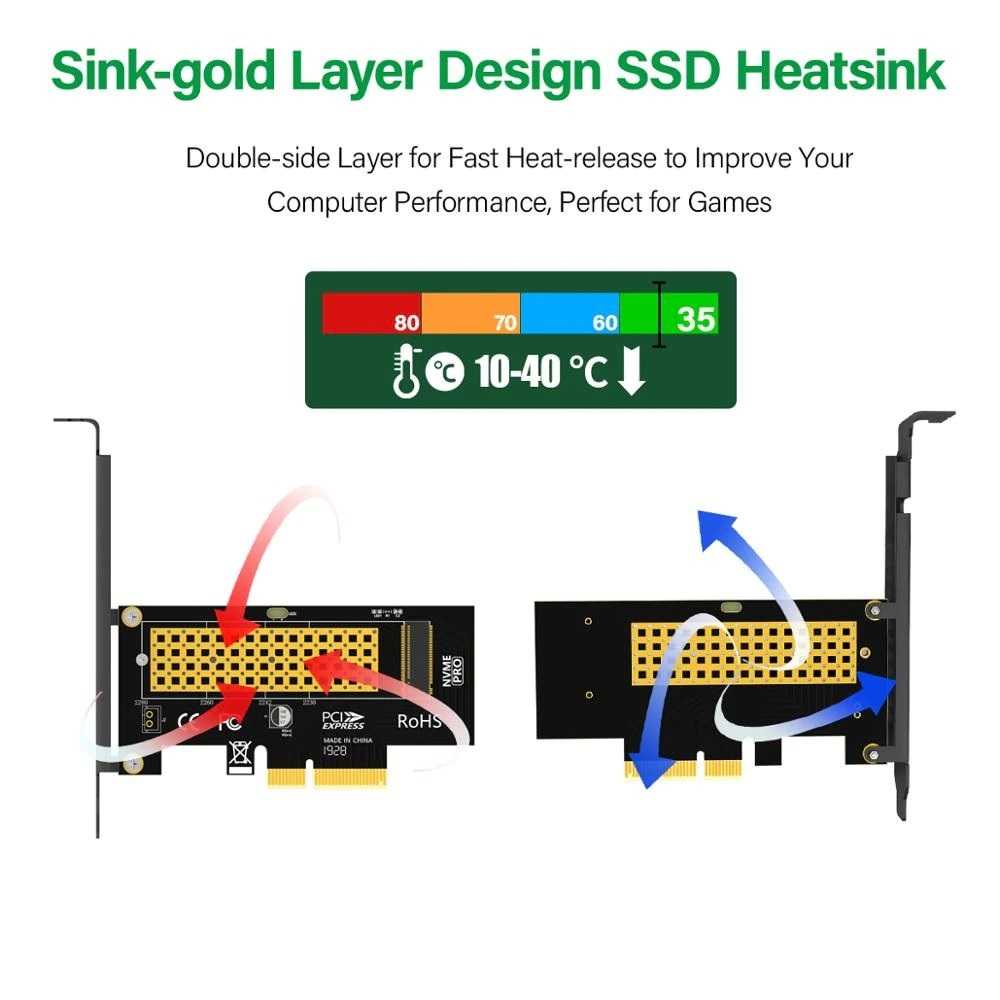 IDN TECH - JEYI M.2 NVME SSD to PCI-E 4.0 X4 Expansion Adapter Card - SK4