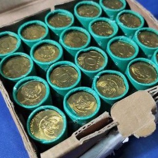 Koin Roll Indonesia 500 Rupiah Melati Tahun 2001