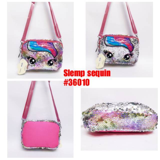 Tas Slempang Unicorn Sequin