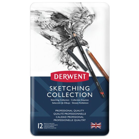 Derwent Sketching Collection 12 Tin