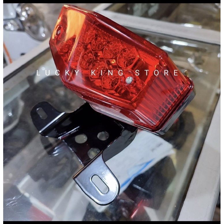 Lampu stop lampu belakang rxking rxk rxs led merah set dudukan dan karet dudukan lampu stop