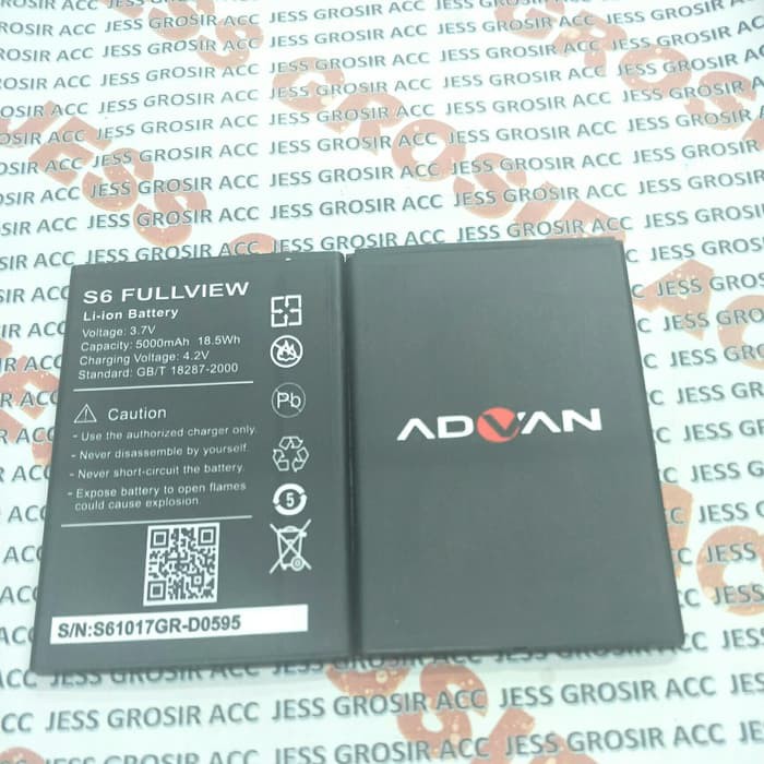 Baterai Battery Batre Original ADVAN Vandroid S6 Full View , i55D