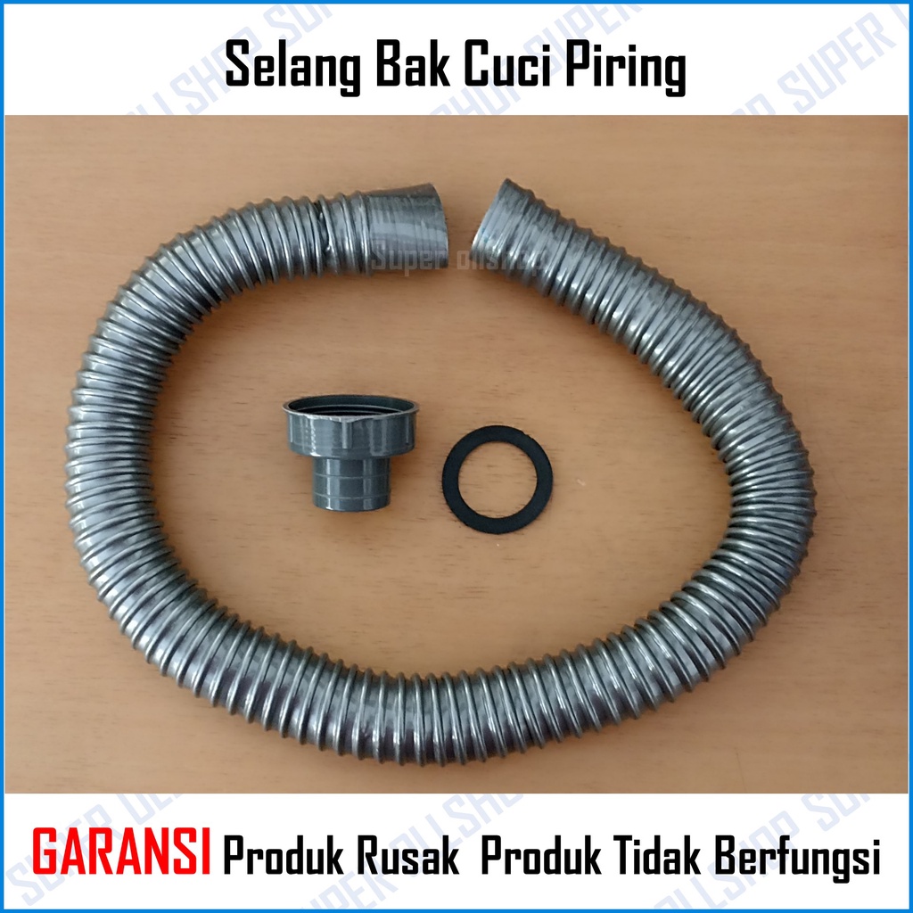 Selang Bak Cuci Piring Warna Abu - abu / Selang Afur BCP Cuci Piring Selang Bak Sink Termurah Grosir Abu-abu