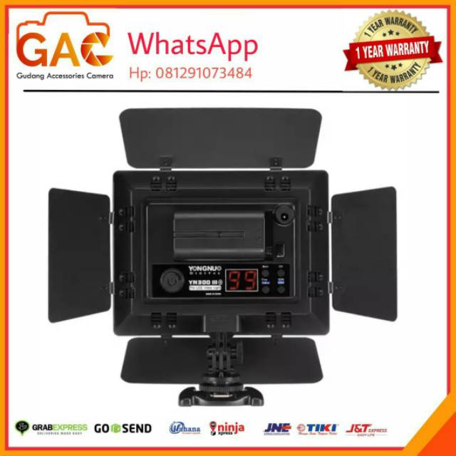 Promo paket hemat LED VIDEO LIGHT YONGNUO YN-300III YN300III plus batrey charger