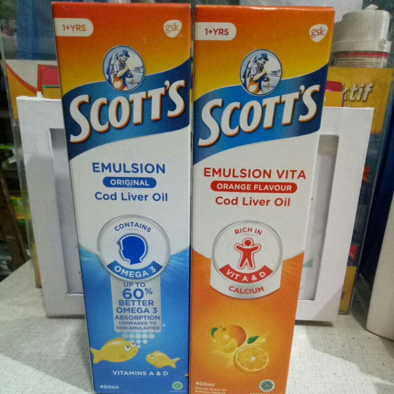 Scott's emulsion/scott/minyak ikan scott 400ml