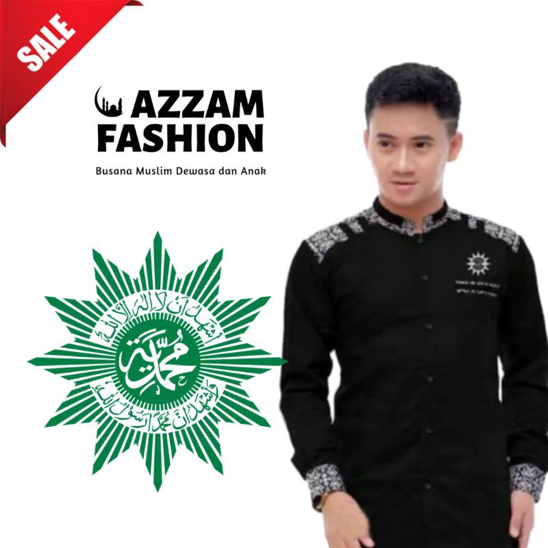 Kemeja Koko Muhammadiyah Kombinasi Batik Bahan Toyobo Super Halus