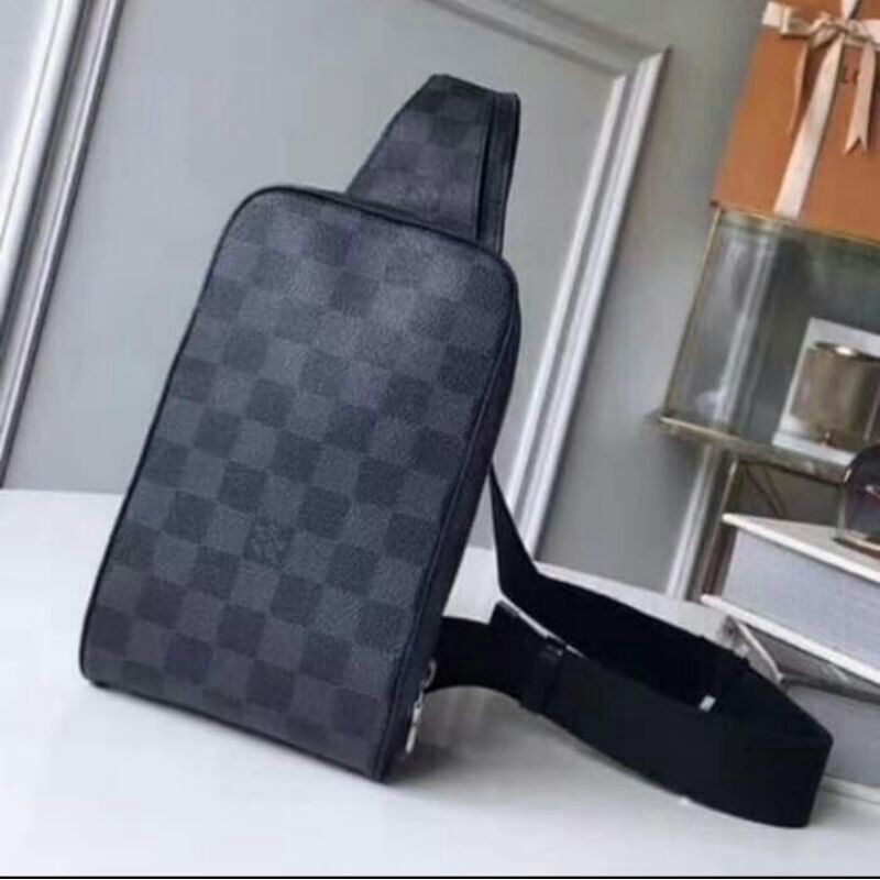 Tas Selempang Louis Vuitton Gerominos Damier Graphite