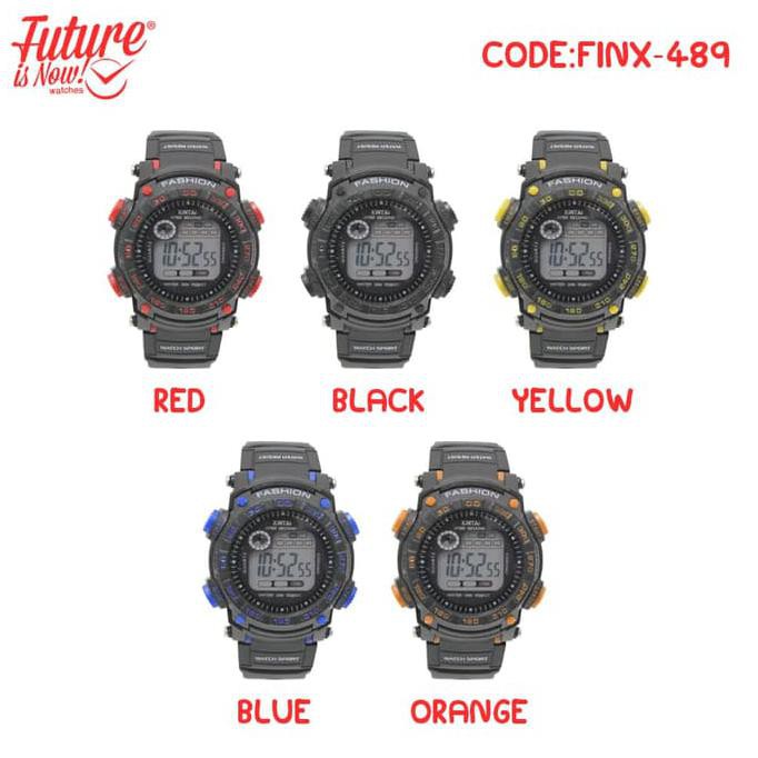 JAM TANGAN SPORT DIGITAL - RUBBER STRAP - 5 PILIHAN WARNA - FINX-489