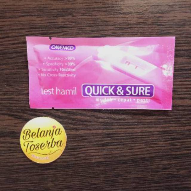 Quick &amp; Sure Tes HCG Kehamilan / Quick n Sure Akurat Tespek Hamil