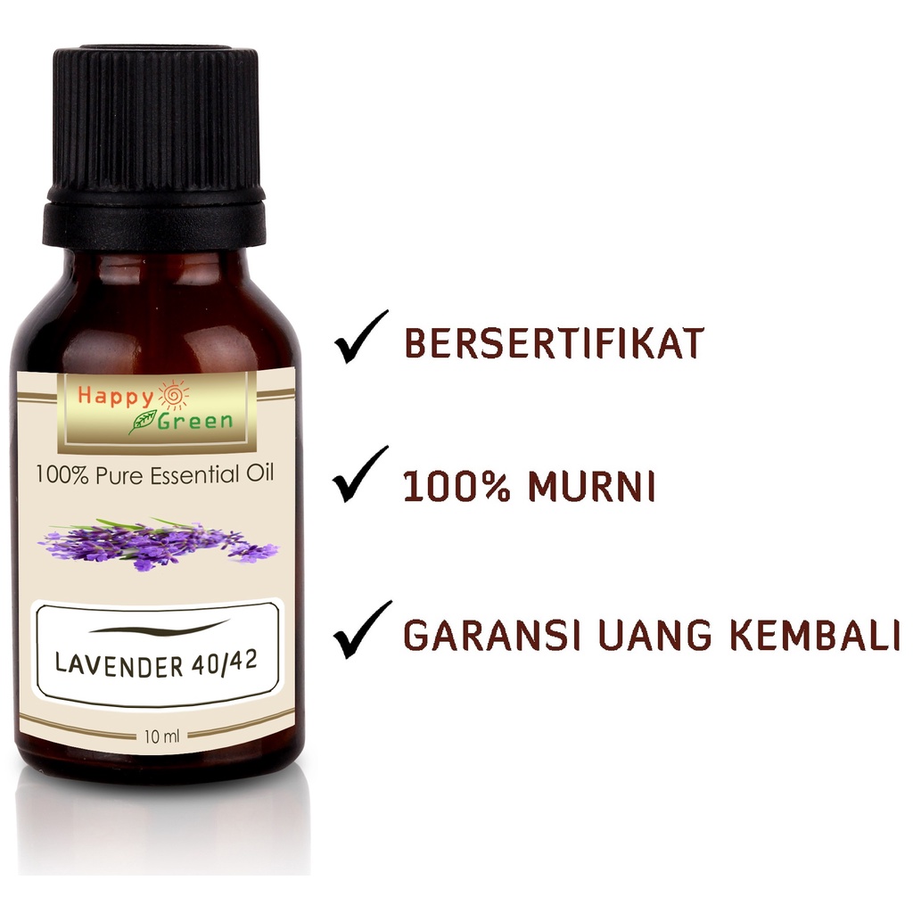 Happy Green Lavender 40/42 Essential Oil 10 ml- Lavandula Angustifolia