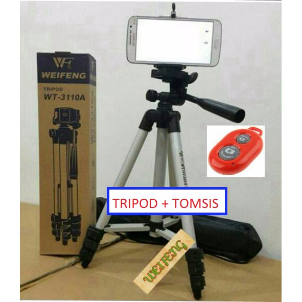 Trend-Paket Fotografi Terbaik Tripod Weifeng YD-3130/3110/3120 with Holder U + Tombol Narsis Bluetooth